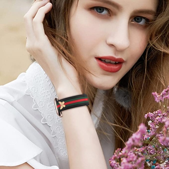 GG STYLE Apple Watch Band With Gold plated charm - Picture 3 of 3